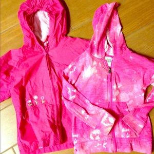 Set of 2 Girl's Pink Hoodies size 5